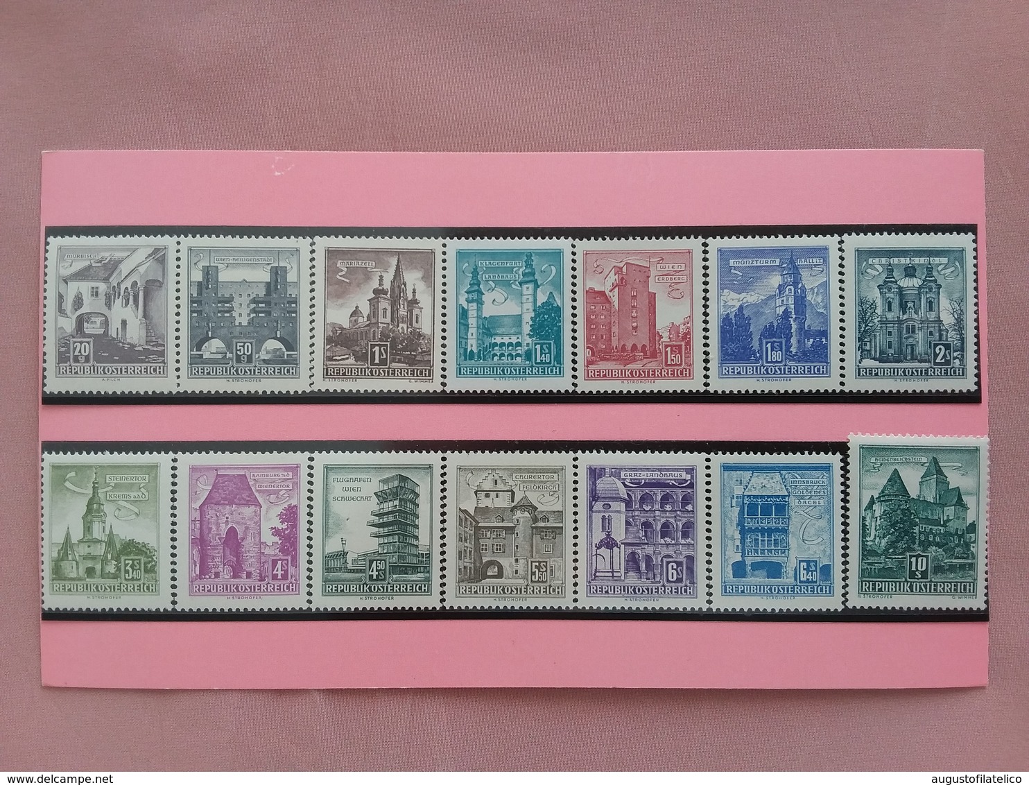 AUSTRIA 1957 - Vedute E Monumenti - Nn. 870I/874I Nuovi ** + Spese Postali - Nuovi