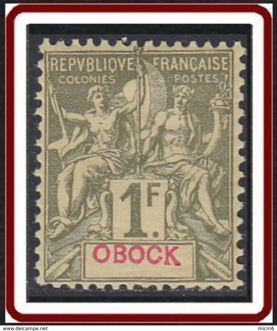 Obock - N° 44 (YT) N° 44 (AM) Neuf *. - Unused Stamps