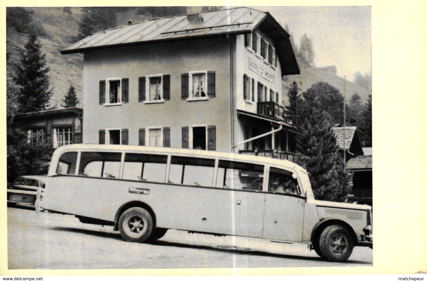 SUISSE - GRIMENTZ HOTEL PENSION DE MOIRY GRIMENTZ - BUS ANCIEN - Grimentz