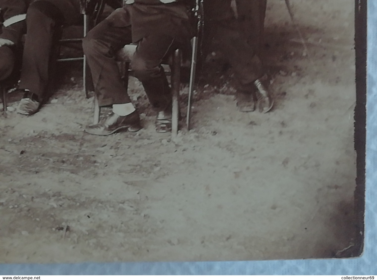 Ancienne Photo Originale Militaire Groupe De Soldats Devant Un Canon GARDE NATIONALE 1870-1871 Du XIXème - Anciennes (Av. 1900)