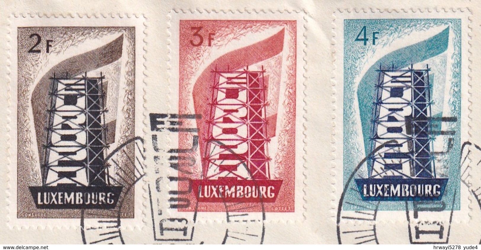 Luxembourg 1956, Registered FDC Europe. Cv 120 Euro. - 1956