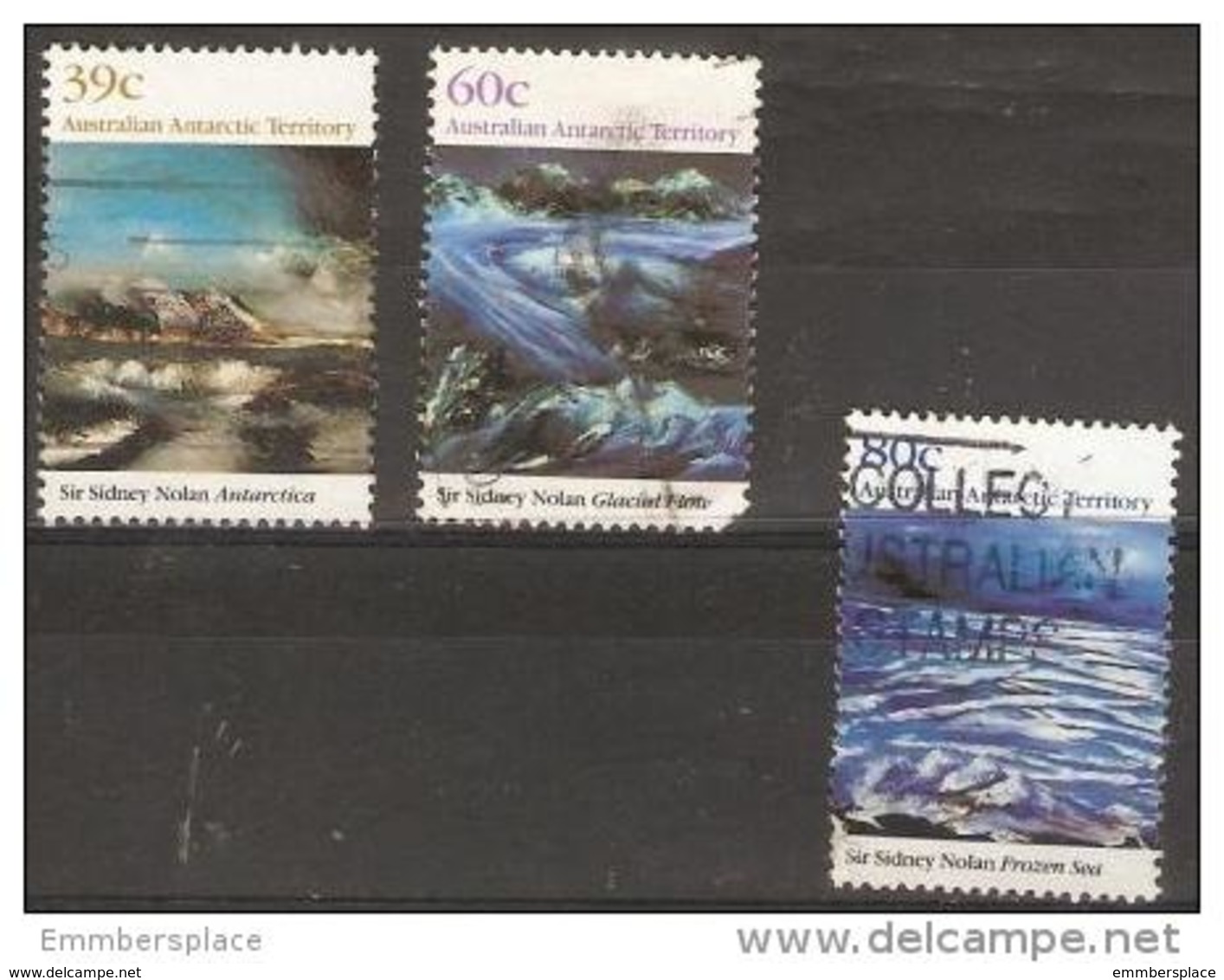 AAT - 1989 Antarctic Landscape Paintings 3 Values Used - Used Stamps