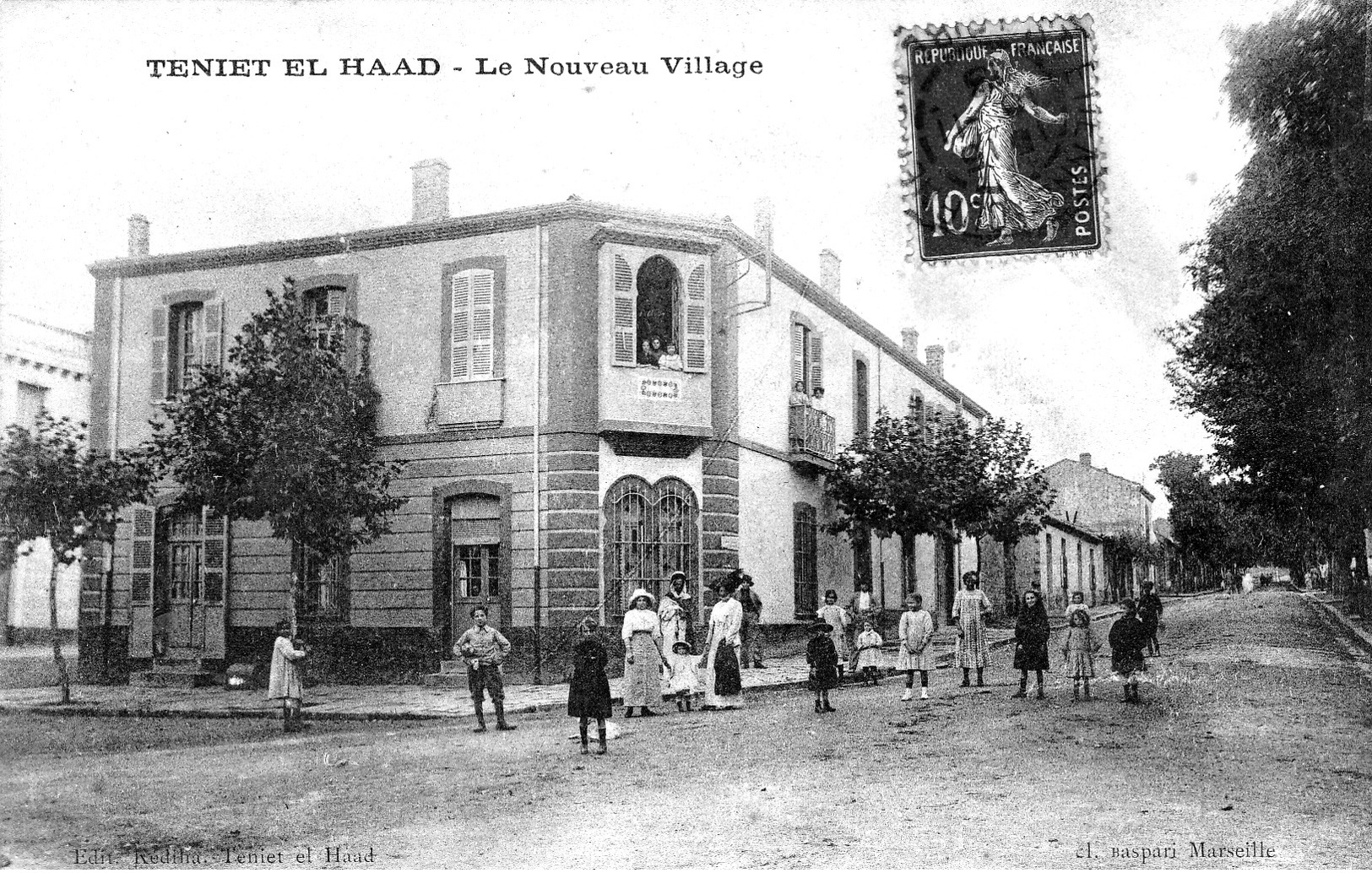 ALGERIE  -TENIET EL HAAD - LE NOUVEAU VILLAGE EN 1913  BB-911 - Autres & Non Classés