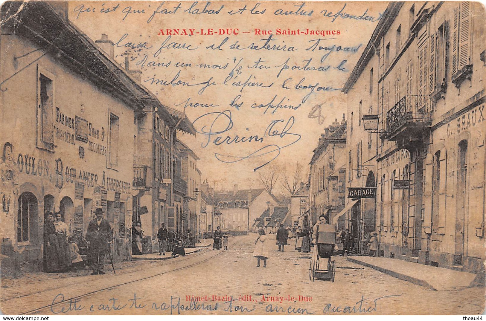 ¤¤   -   ARNAY-le-DUC   -  Rue Saint-Jacques  -  Boulanger , Aubergiste " COULON "    -  ¤¤ - Arnay Le Duc