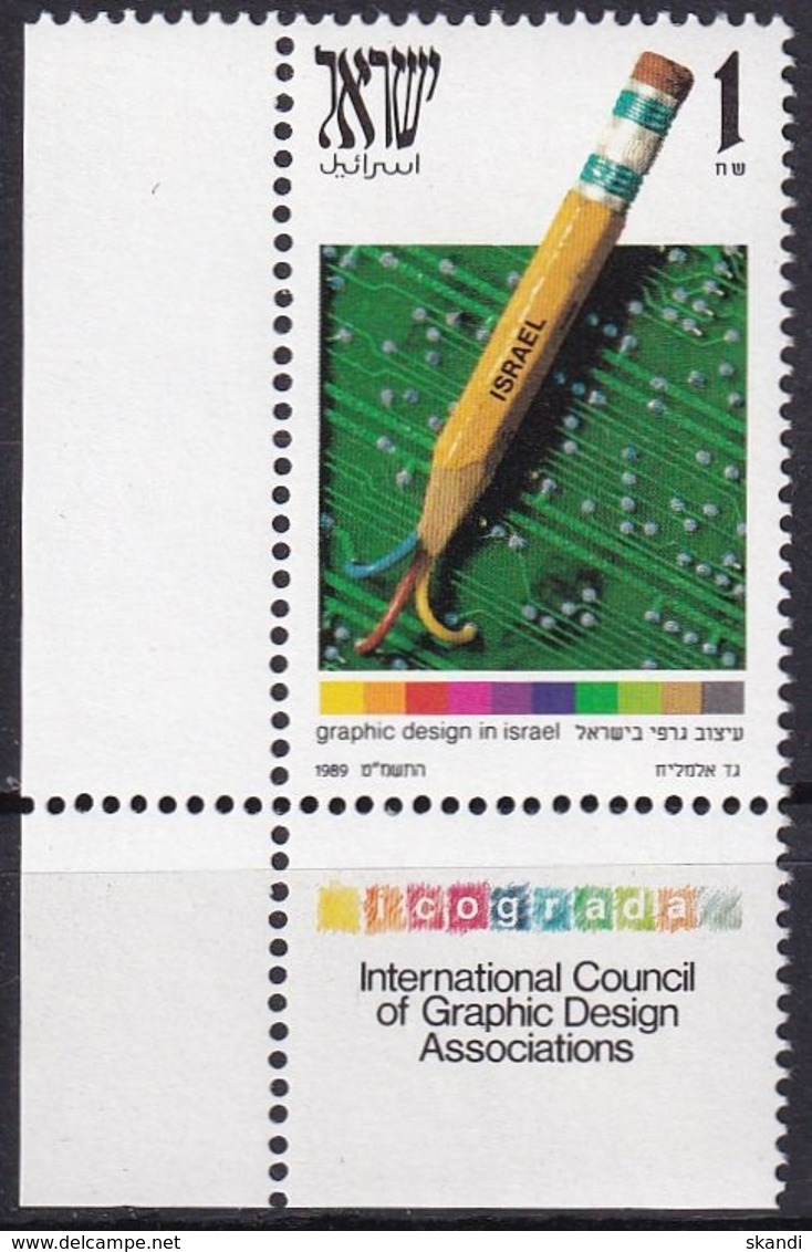 ISRAEL 1989 Mi-Nr. 1130 ** MNH - Nuevos (con Tab)
