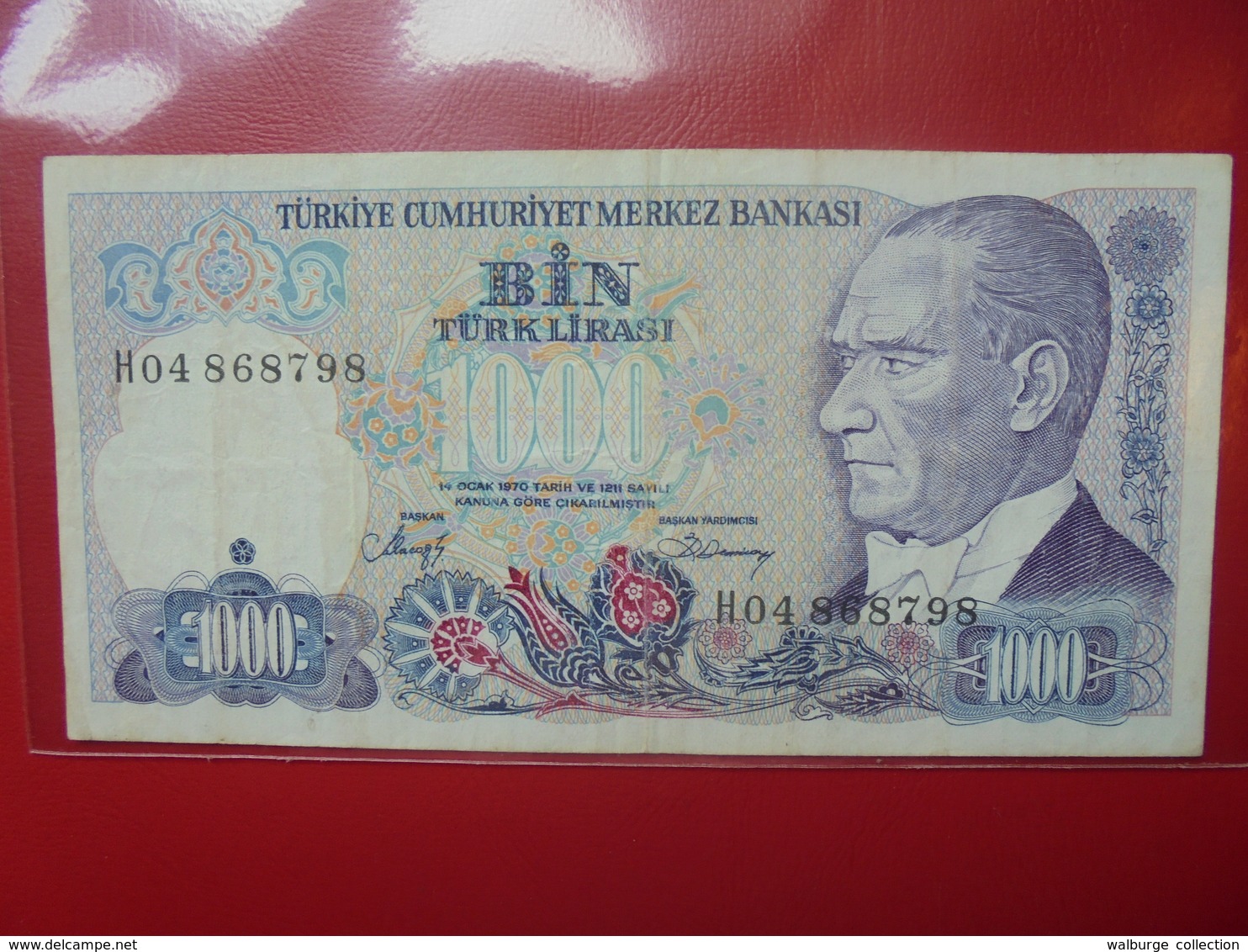 TURQUIE 1000 LIRA 1970(86)  CIRCULER (B.4) - Turkije