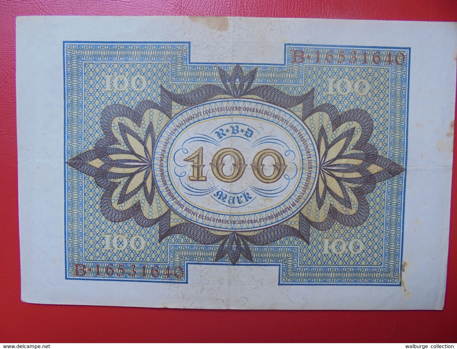 100 MARK 1920 ALPHABET :B CIRCULER (B.4) - 100 Mark