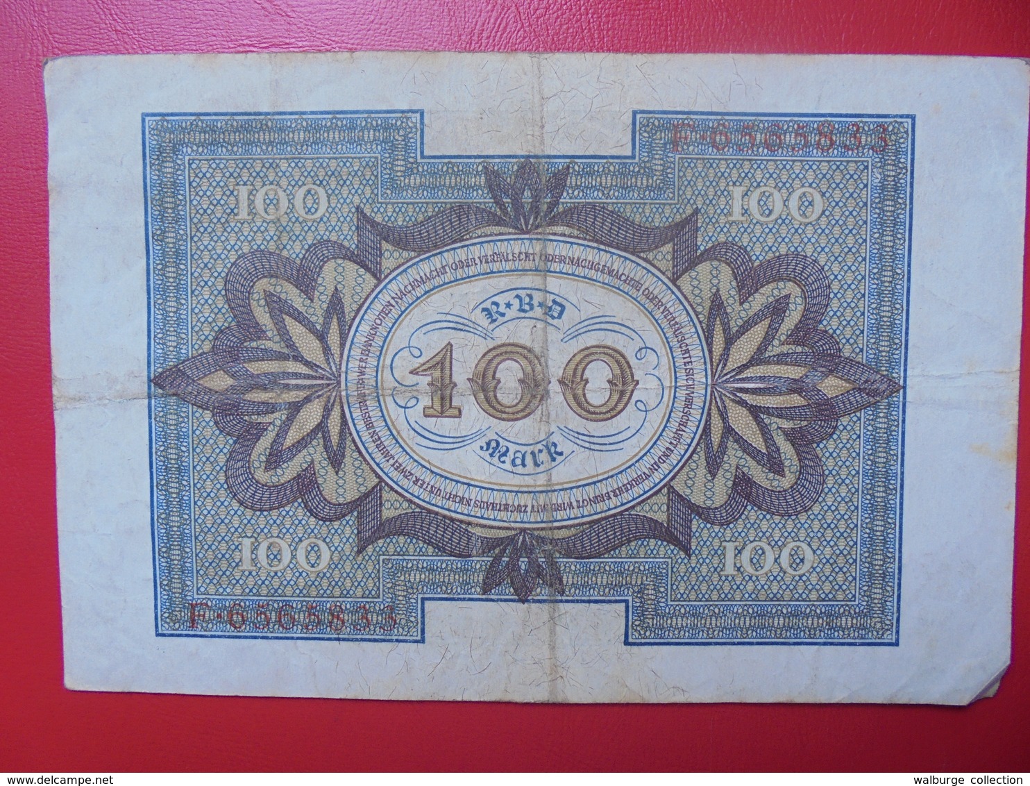 100 MARK 1920 ALPHABET :F CIRCULER (B.4) - 100 Mark