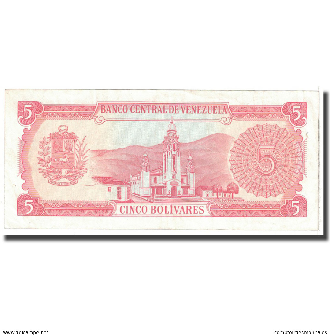 Billet, Venezuela, 5 Bolivares, 1989, 1989-09-21, KM:70b, TTB - Venezuela