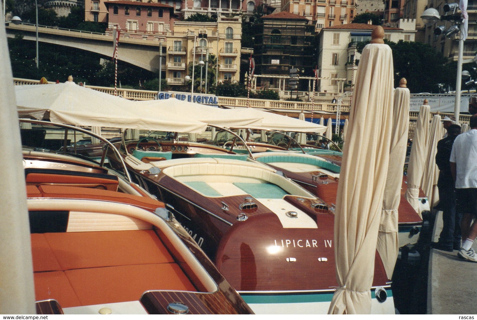 L - PHOTO ORIGINALE - BATEAU - MONACO - MONTE CARLO - CANOTS - RUNABOAT RIVA - SEPTEMBRE 2001 - Boats