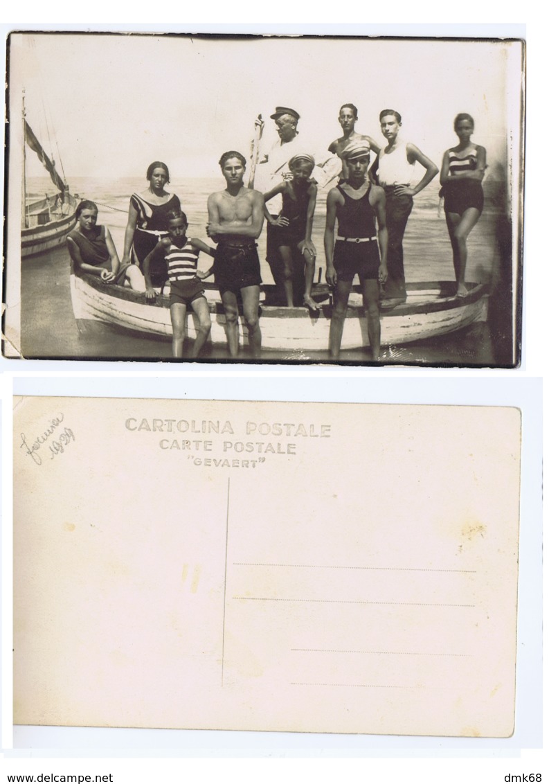 FORMIA ( LATINA ) SPIAGGIA & BARCA - CARTOLINA FOTOGRAFICA - 1929 (3321) - Latina