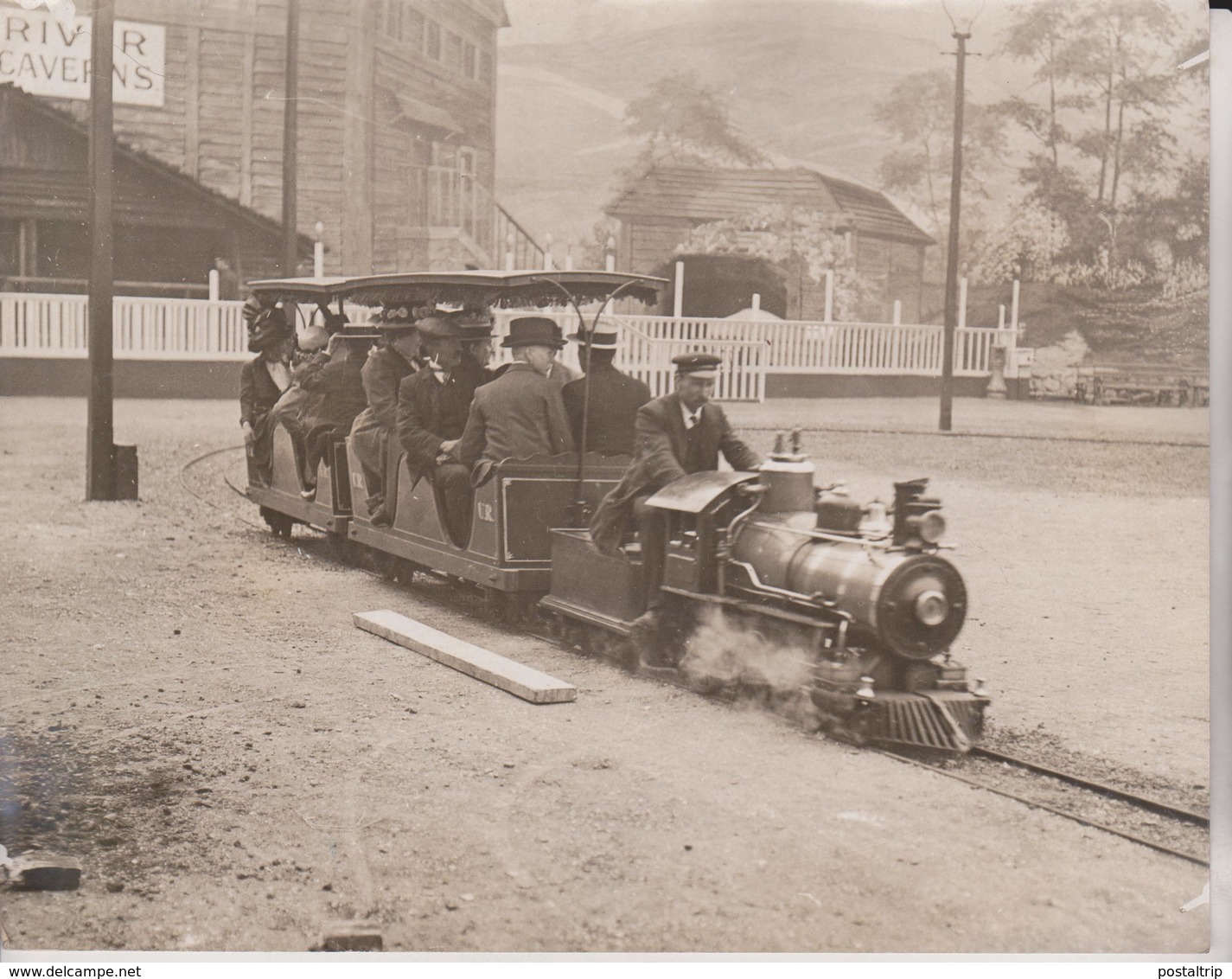 Earls Court Exhibition LONDON MINIATURE TRAIN  21*17CM Fonds Victor FORBIN 1864-1947 - Trenes