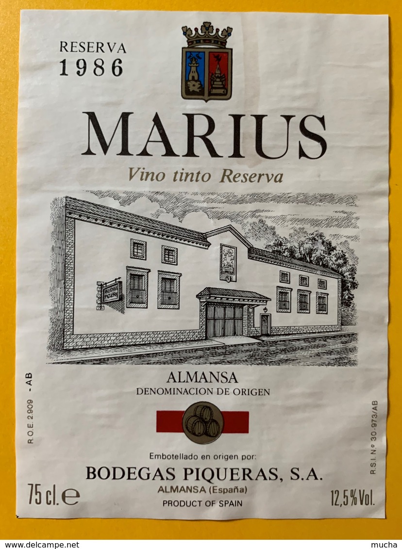 10698 - Marius 1986 Almansa Espagne - Autres & Non Classés