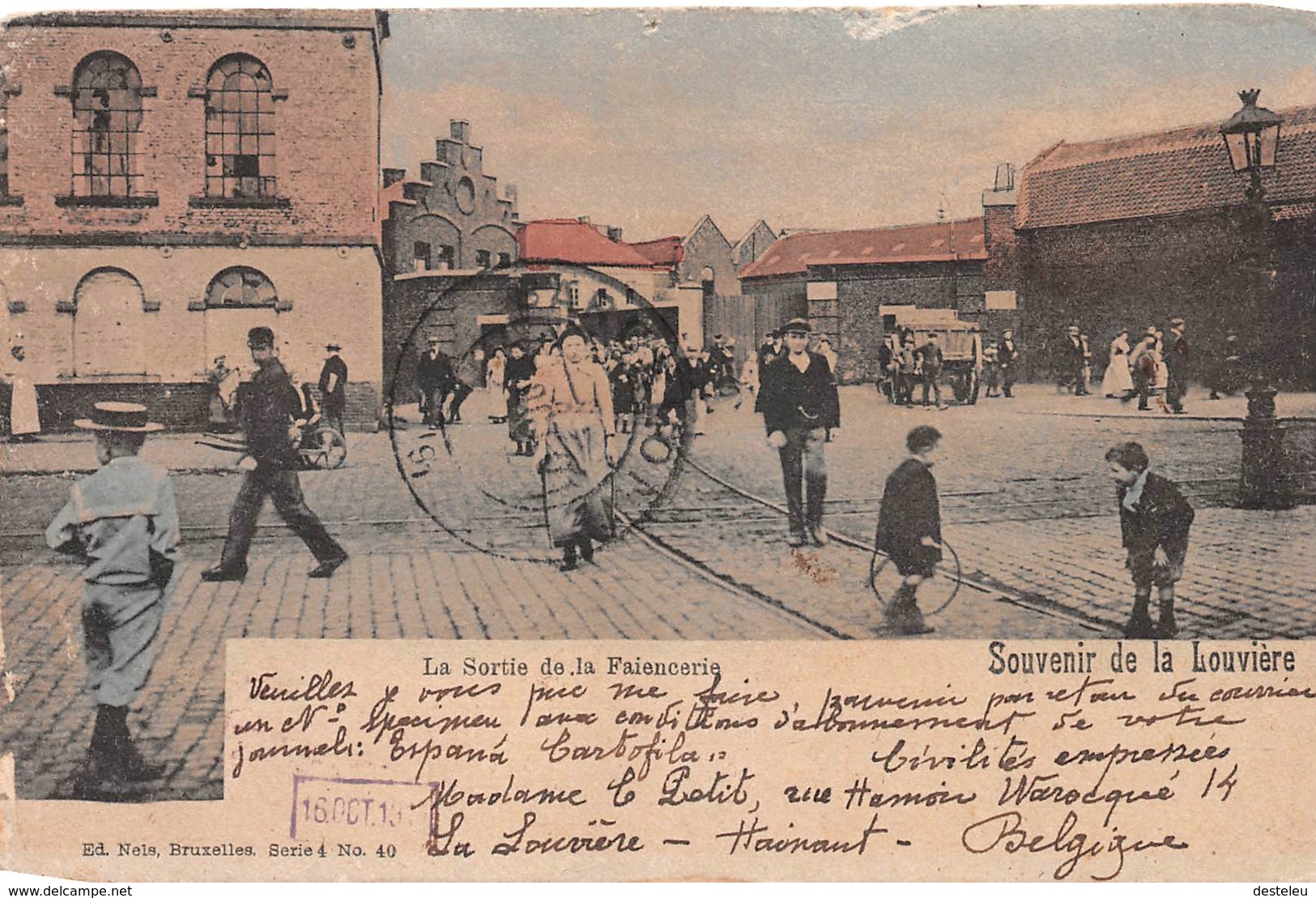 La Sortie De La Faiencerie Souvenir De  La Louvière - La Louvière