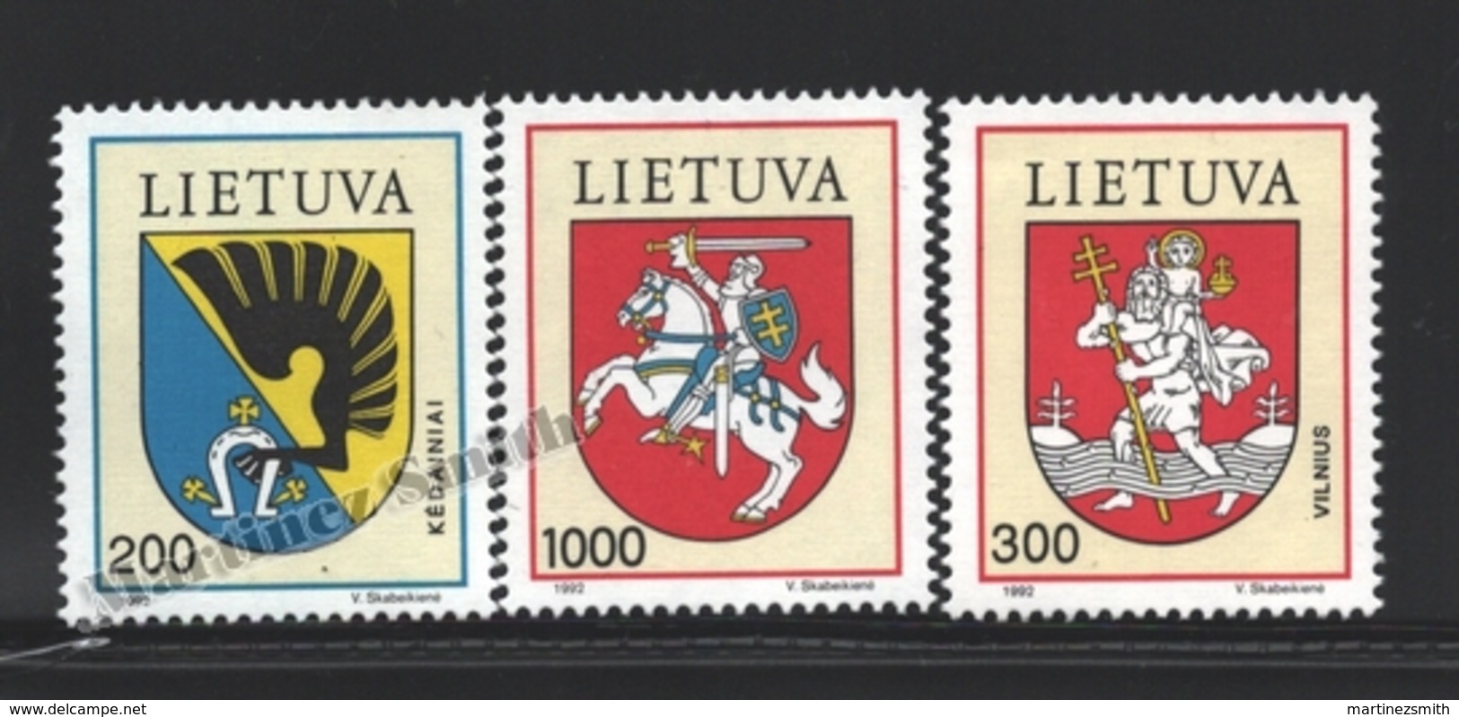 Lituanie – Lithuania – Lituania 1992 Yvert 436-38, Natioanl Coat Of Arms (I) - MNH - Lituania