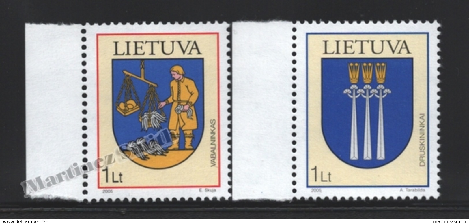 Lituanie – Lithuania – Lituania 2005 Yvert 759-60, Coats Of Arms (XIV) - MNH - Litauen