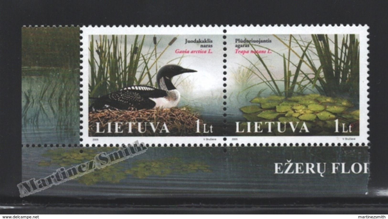 Lituanie – Lithuania – Lituania 2005 Yvert 769-70, The Red Book, Flora & Fauna Of The Lakes - MNH - Lituania