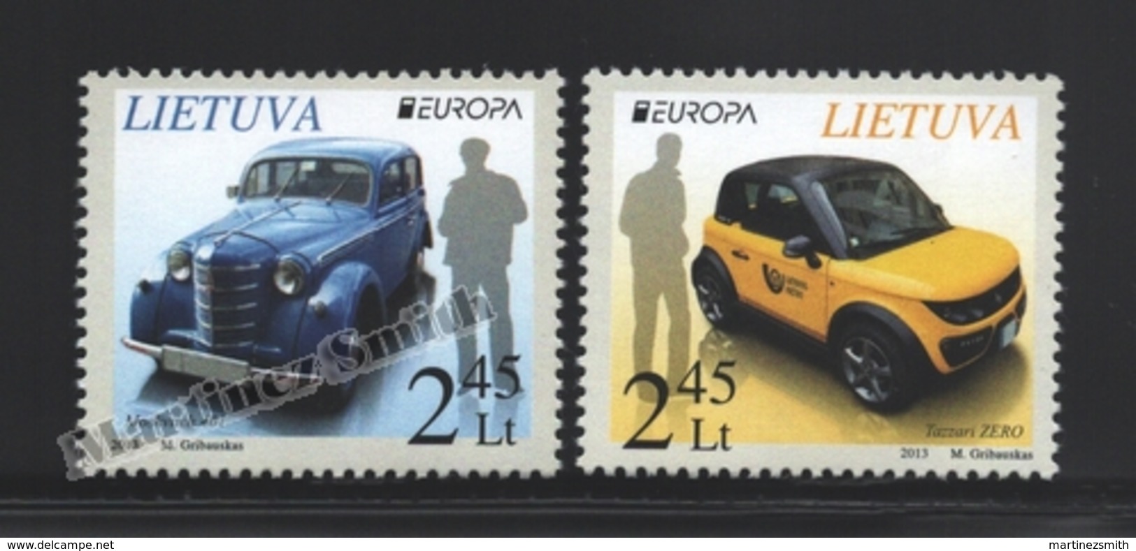 Lituanie – Lithuania – Lituania 2013 Yvert 983-84, Europa Cept. Postal Vehicles - MNH - Litouwen