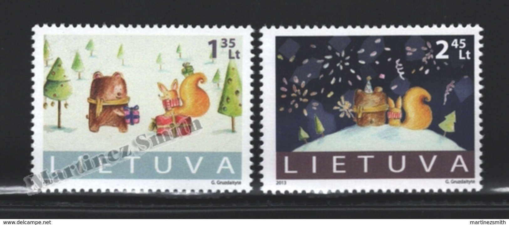 Lituanie – Lithuania – Lituania 2013 Yvert 1000-1001, Christmas & New Year - MNH - Litauen