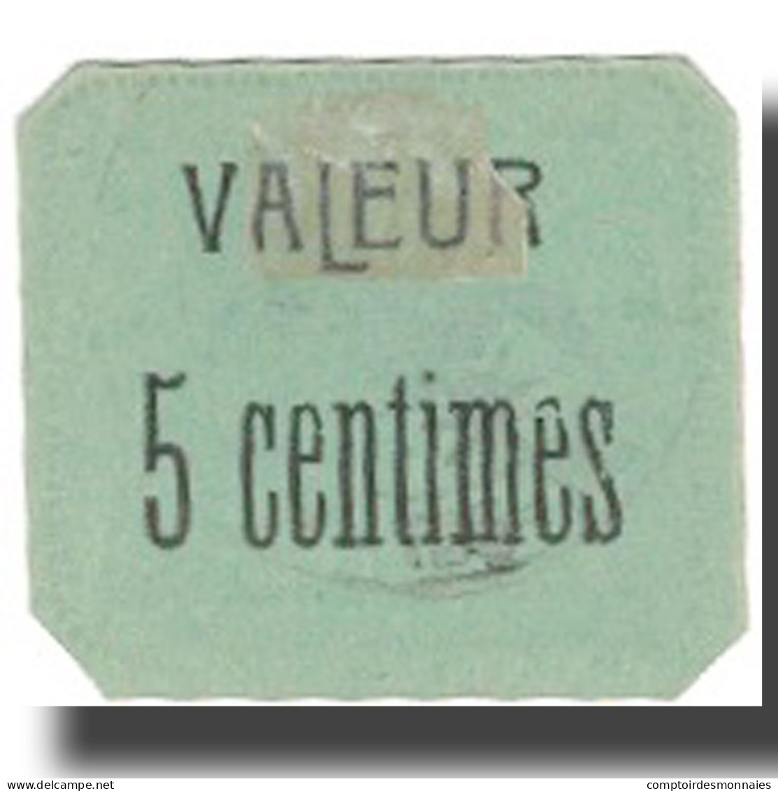 Billet, Algeria, Sidi-Bel-Abbès, 5 Centimes, Valeur Faciale, Undated (1916-17) - Algerien