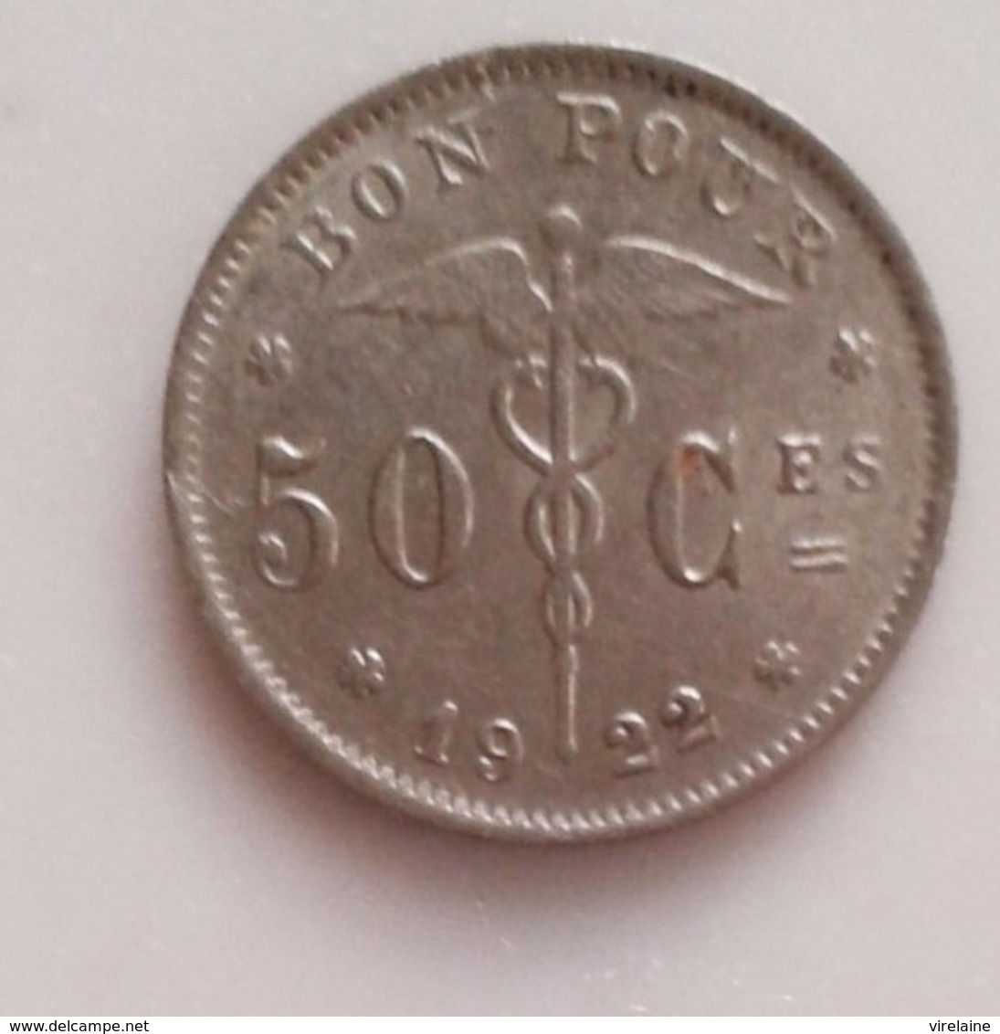 BELGIQUE  BON POUR 50 CENTIMES 1922 N°517 Bis - 50 Centimes