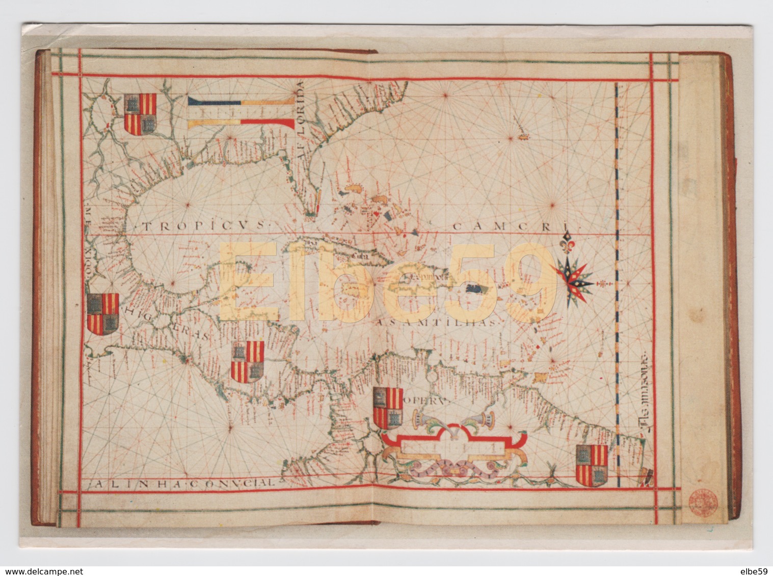 Lisboa, Biblioteca Nacional, Atlas De Fernao Vaz Dourado (c.1576) Indias Occidentales E America, Escrito - Carte Geografiche