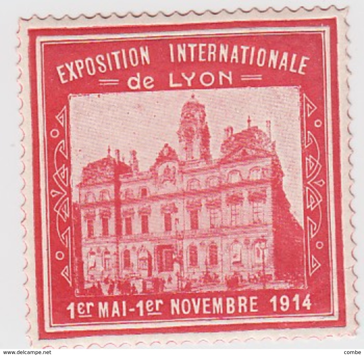 VIGNETTE EXPOSITION INTERNATIONALE  LYON 1914 - Other & Unclassified