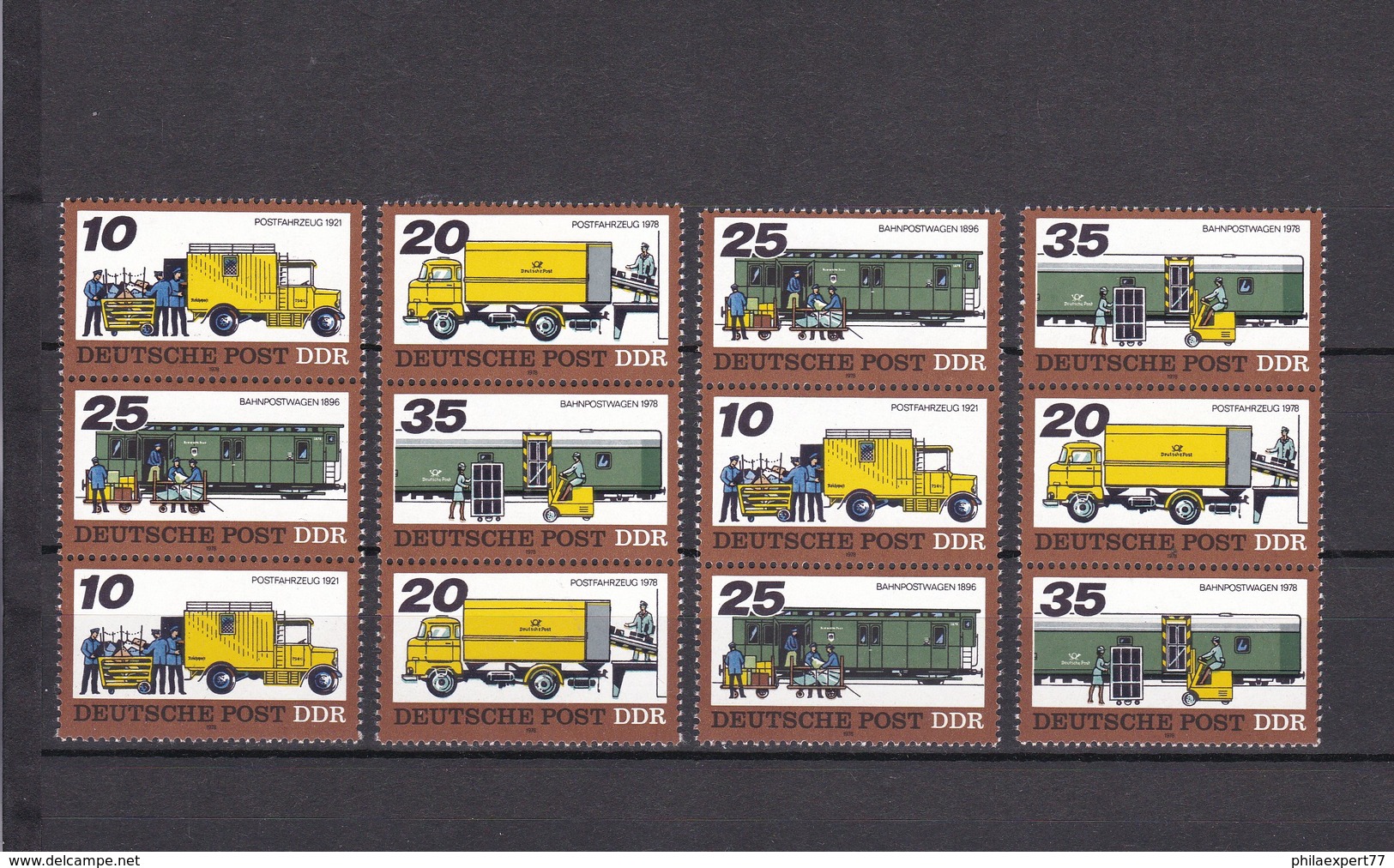 DDR - 1978 - Michel Nr. W Zd 362/69 + S Zd 149/56 - Postfrisch - 45 Euro - Ungebraucht