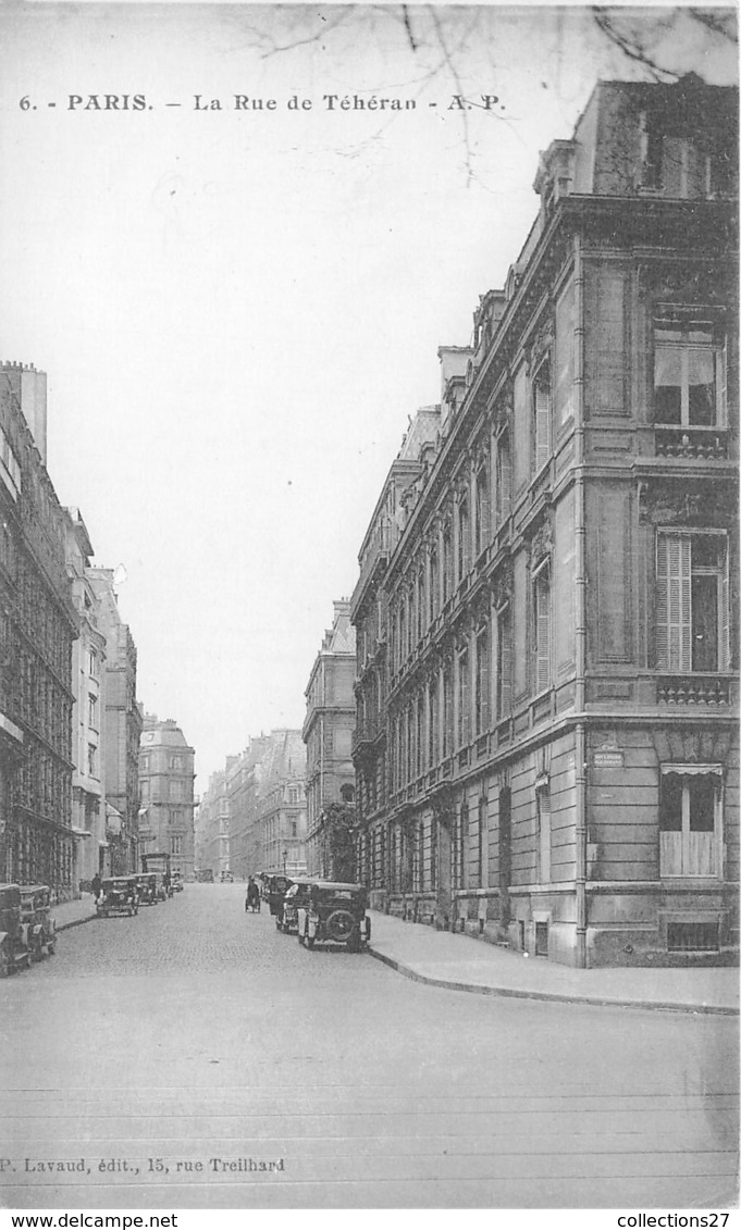 75008-PARIS- LA RUE DE TEHERAN - Arrondissement: 08