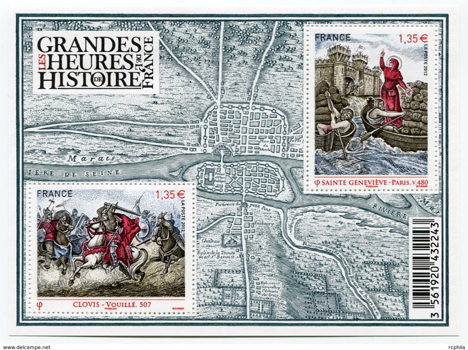 RC 12113 FRANCE BF N° F4704 LES GRANDES HEURES DE L'HISTOIRE DE FRANCE BLOC FEUILLET NEUF ** A LA FACIALE - Neufs