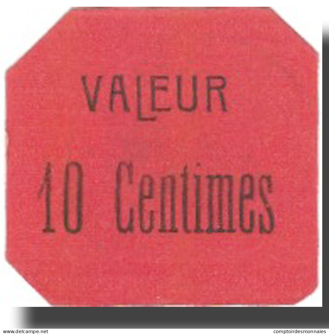 Billet, Algeria, Sidi-Bel-Abbès, 10 Centimes, Valeur Faciale, 1916, 1916, SUP - Algerien