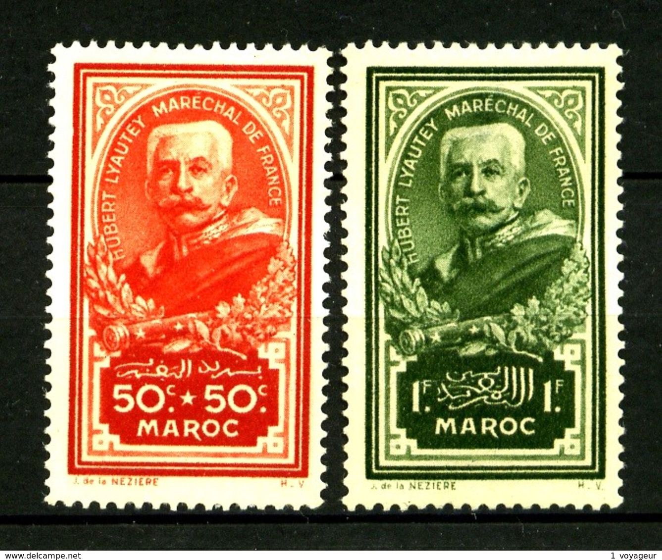 MAROC - 150 Et 151 - 2 Valeurs Maréchal Lyautey - Neufs N* - Très Beaux - Unused Stamps