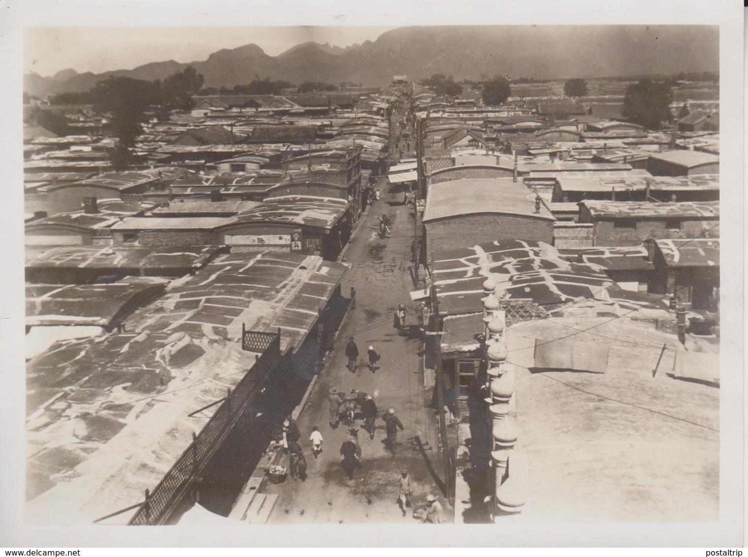 GREAT WALL SHANGHAI SHANHAI  KWAN TOWN CHINE CHINA ASIA   16*12CM Fonds Victor FORBIN 1864-1947 - Lugares