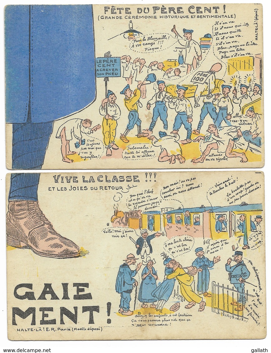 5 Cartes Partie Droite Du Puzzle "La Vie Gaie Au Régiment" (Profil Soldat) - Sonstige & Ohne Zuordnung