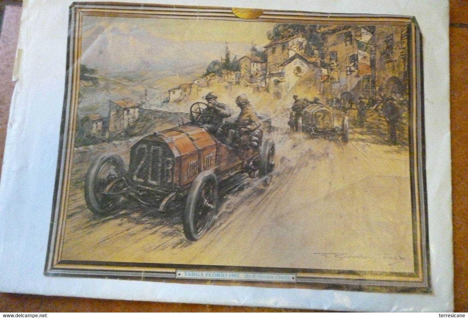 TARGA FLORIO 1907 BY F.GORDON CROSBY STAMPA ESTRATTA DA PERIODICO B3 - Da Identificare