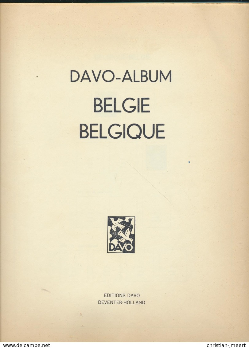 Album Davo BELGIQUE 1849/1989  Version Normal  Voir Description - Collections (en Albums)