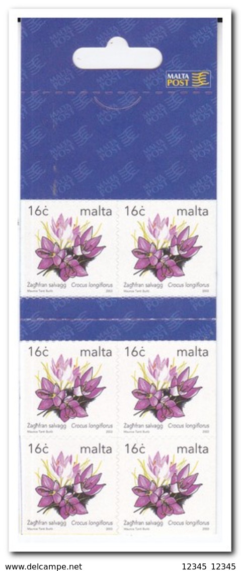 Malta 2004, Postfris MNH, Flowers ( Booklet, Carnet ) - Malta