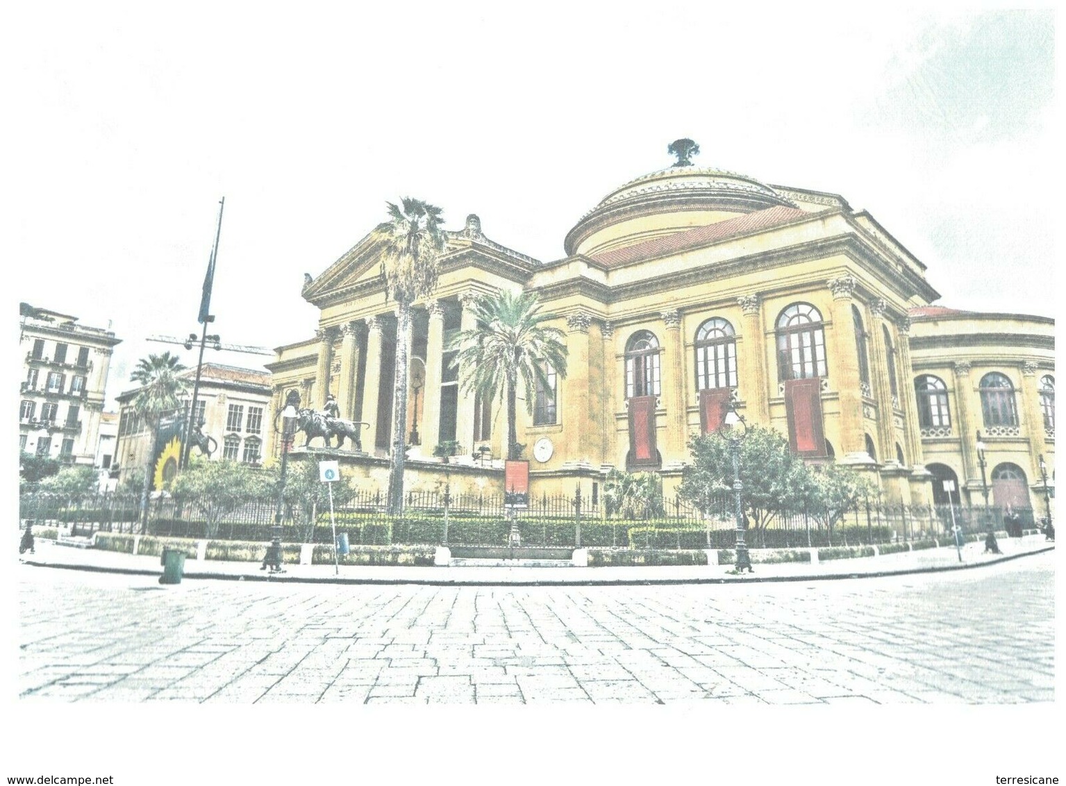 PALERMO STAMPA DIGITALE 20X30 CARTONCINO TEATRO MASSIMO 1 - Stampe & Incisioni