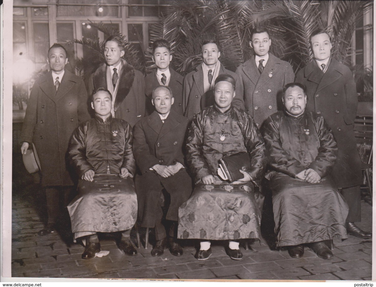 CHINESE DELEGATS SILK SHOW REPUBLICAN GOVERNMENT SILK INDUSTRY  CHINE CHINA ASIA   20*15CM Fonds Victor FORBIN 1864-1947 - Lugares