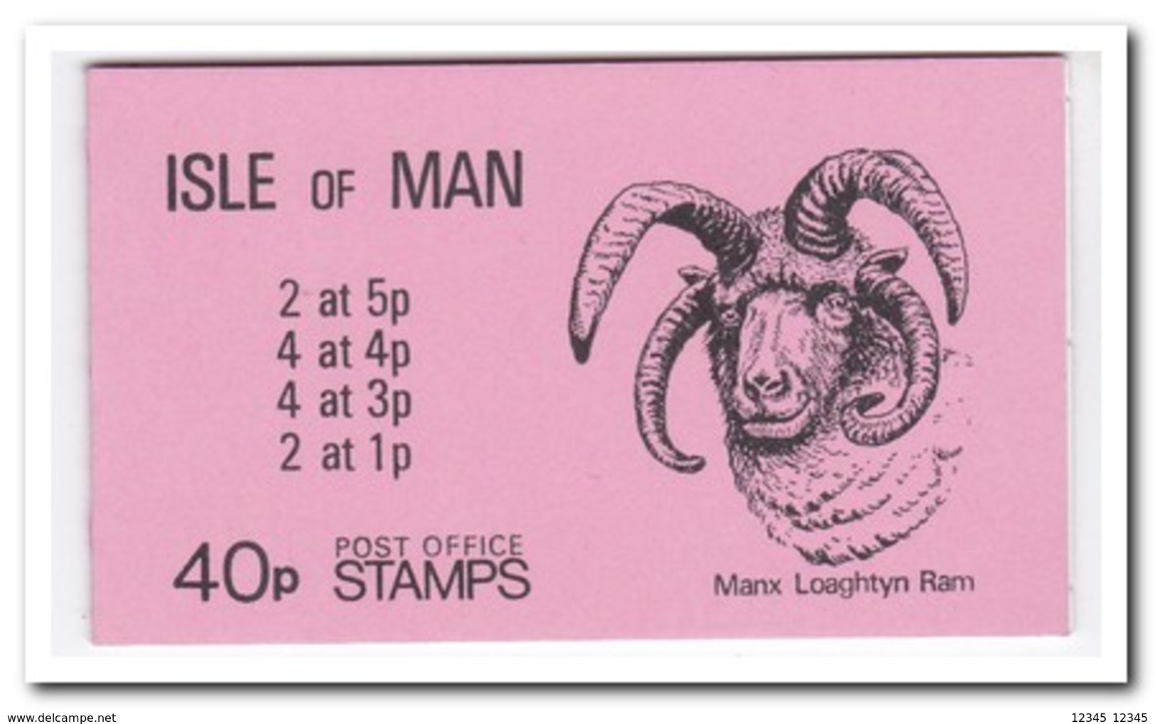 Man 1980, Postfris MNH, Ram ( Booklet, Carnet ) - Man (Eiland)