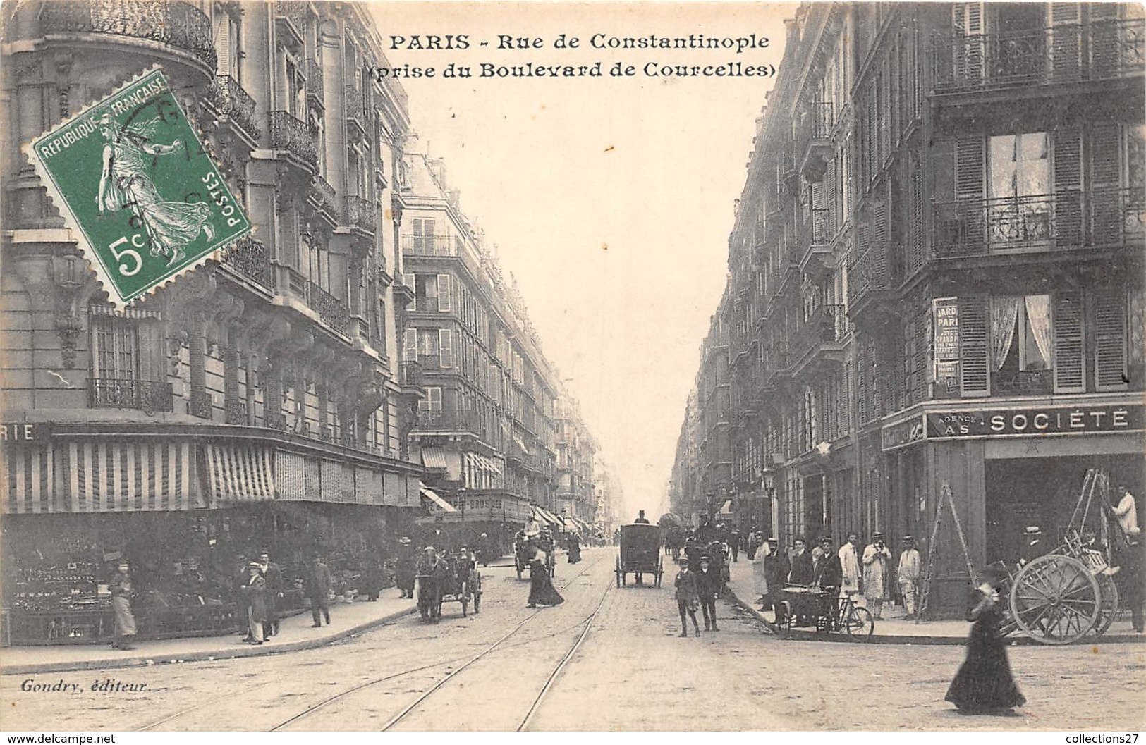 75008-PARIS- RUE DE CONSTANTINOPLE- PRISE DU BOULEVARD DE COURCELLES - Arrondissement: 08