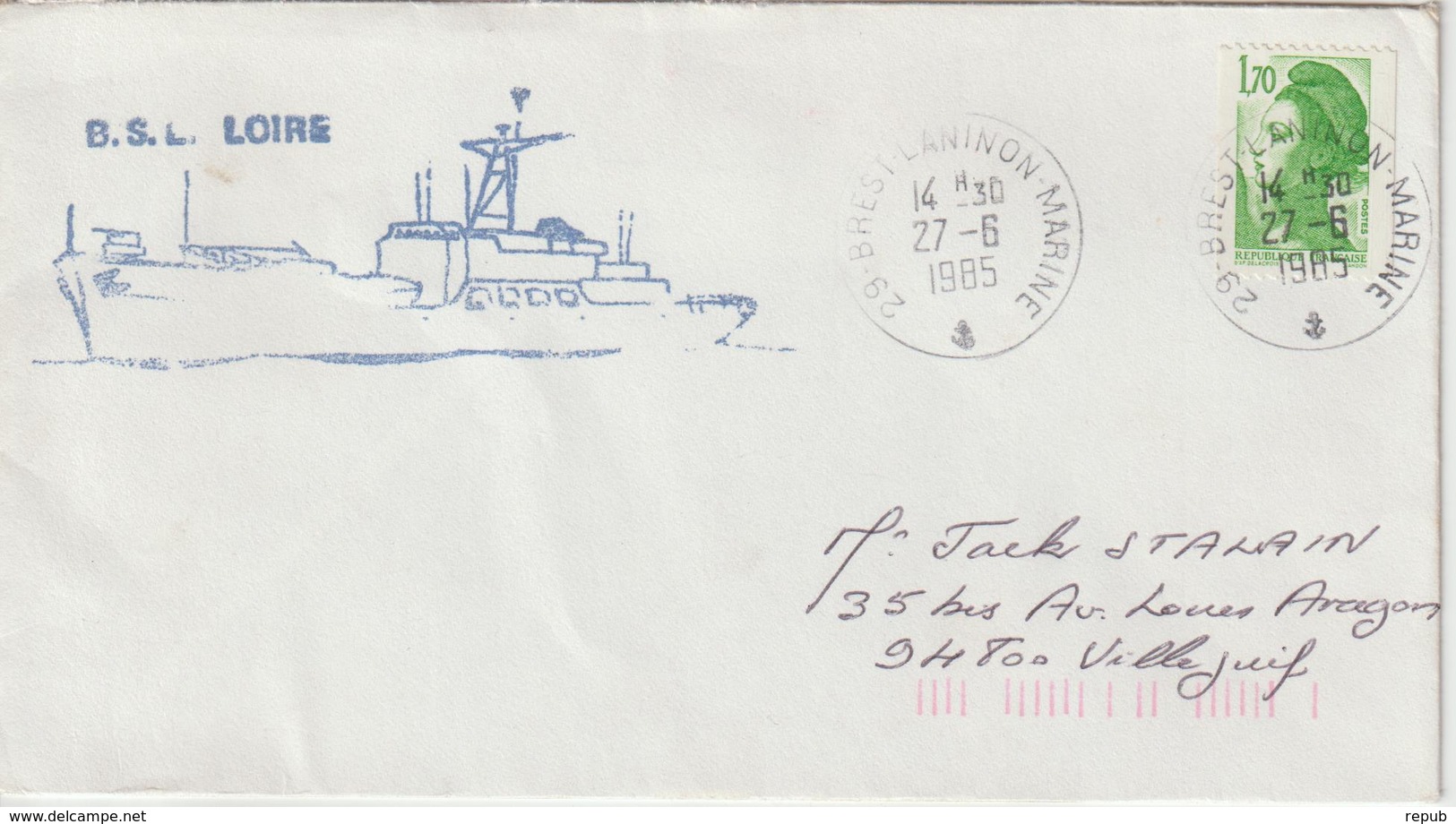 France BSL Loire Brest 1985 - Naval Post