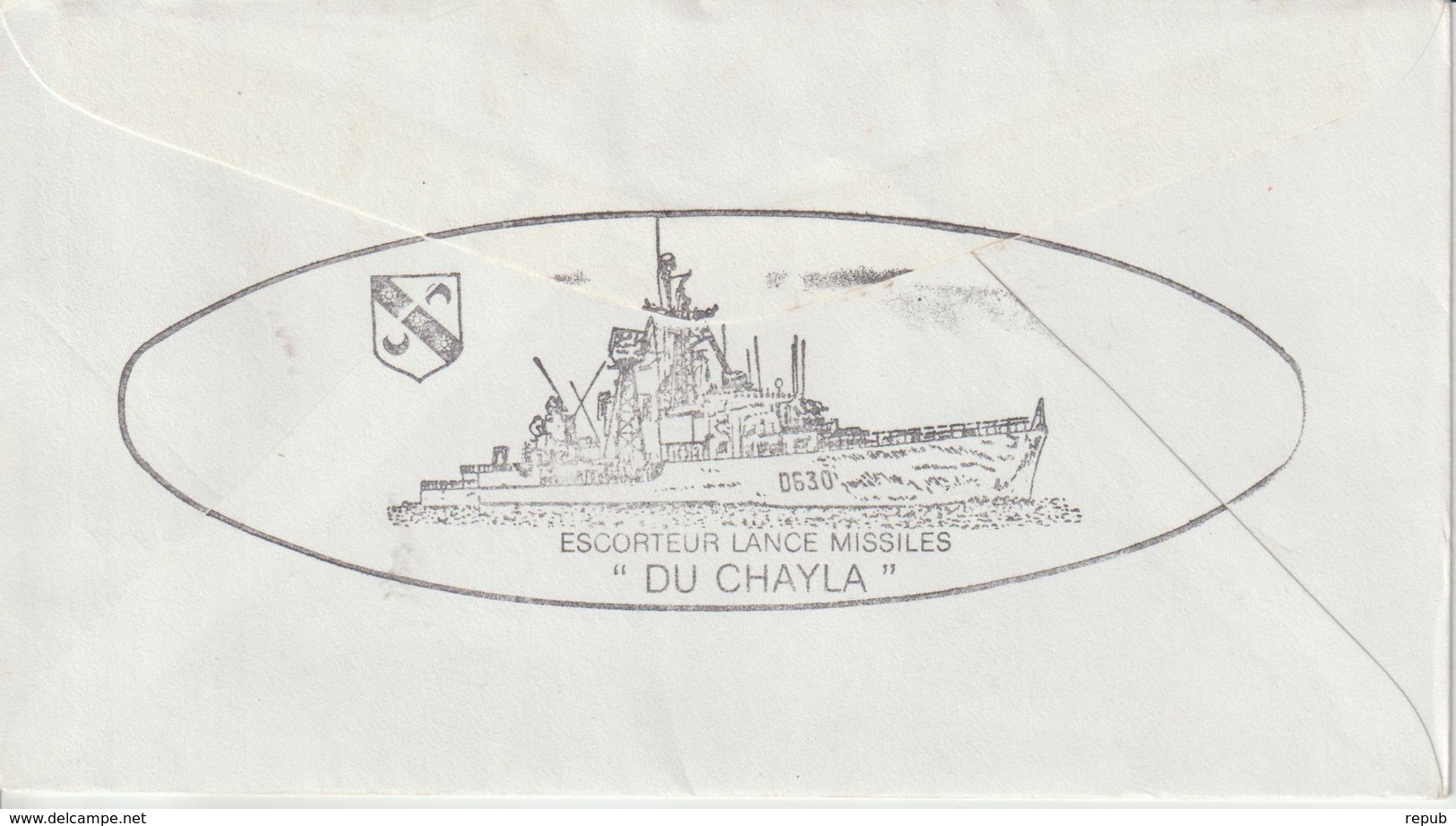 France Escorteur Du Chayla Escadre Atlantique 1987 - Posta Marittima