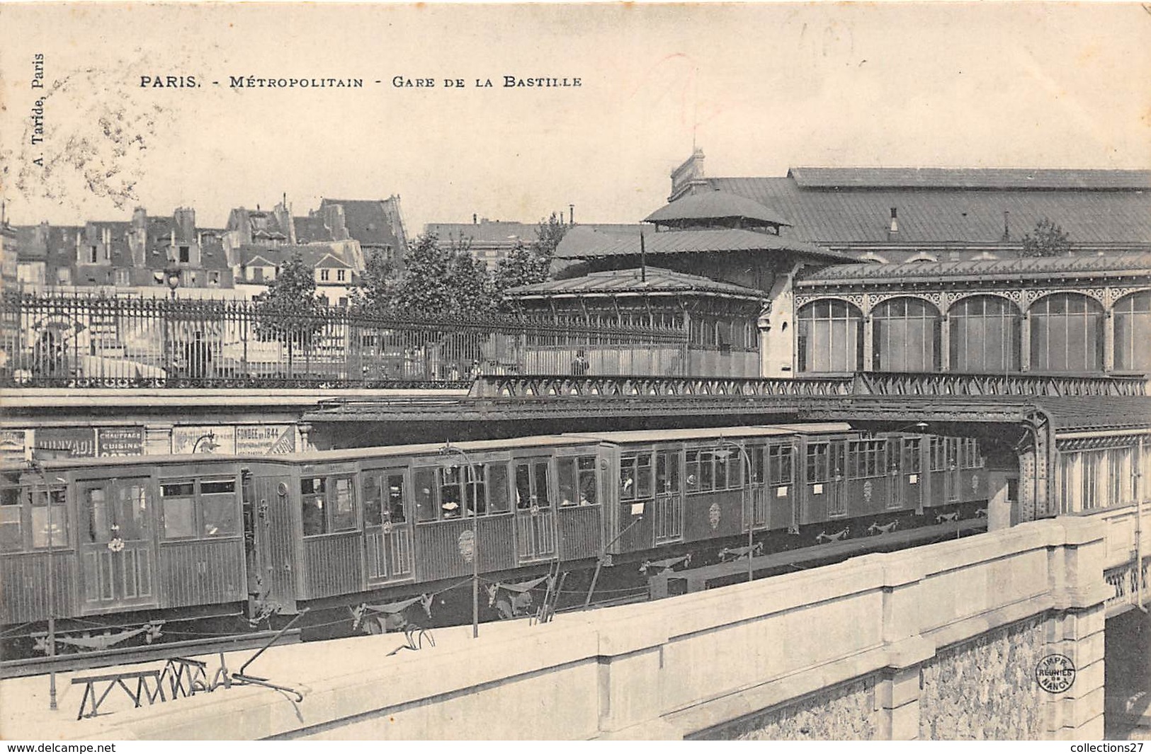 75-PARIS- METROPOLITAIN, GARE DE LA BASTILLE - Pariser Métro, Bahnhöfe