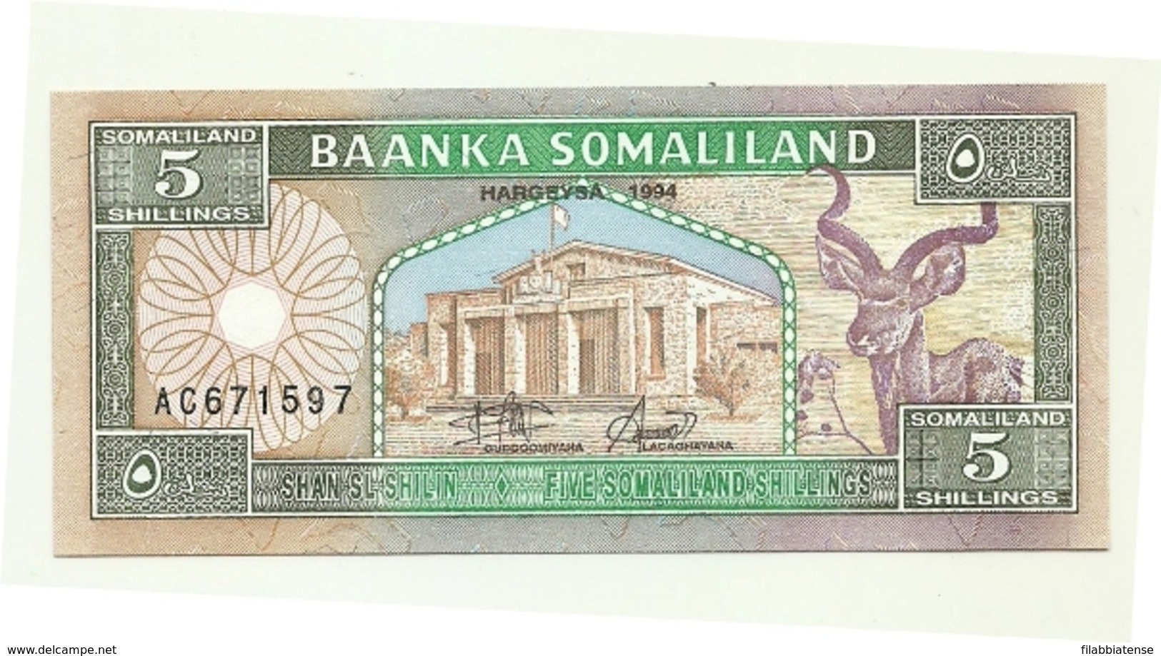 Somaliland - 5 Shillings 1994    +++++ - Other - Africa