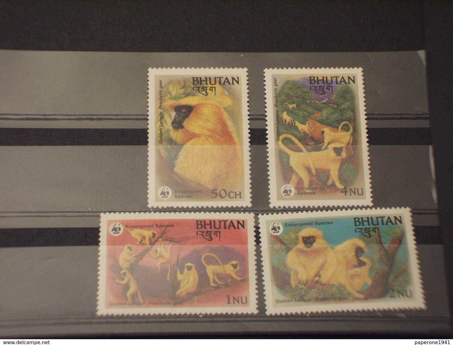 BHUTAN - 1984 SCIMMIE 4 VALORI - NUOVI(++) - Bhutan