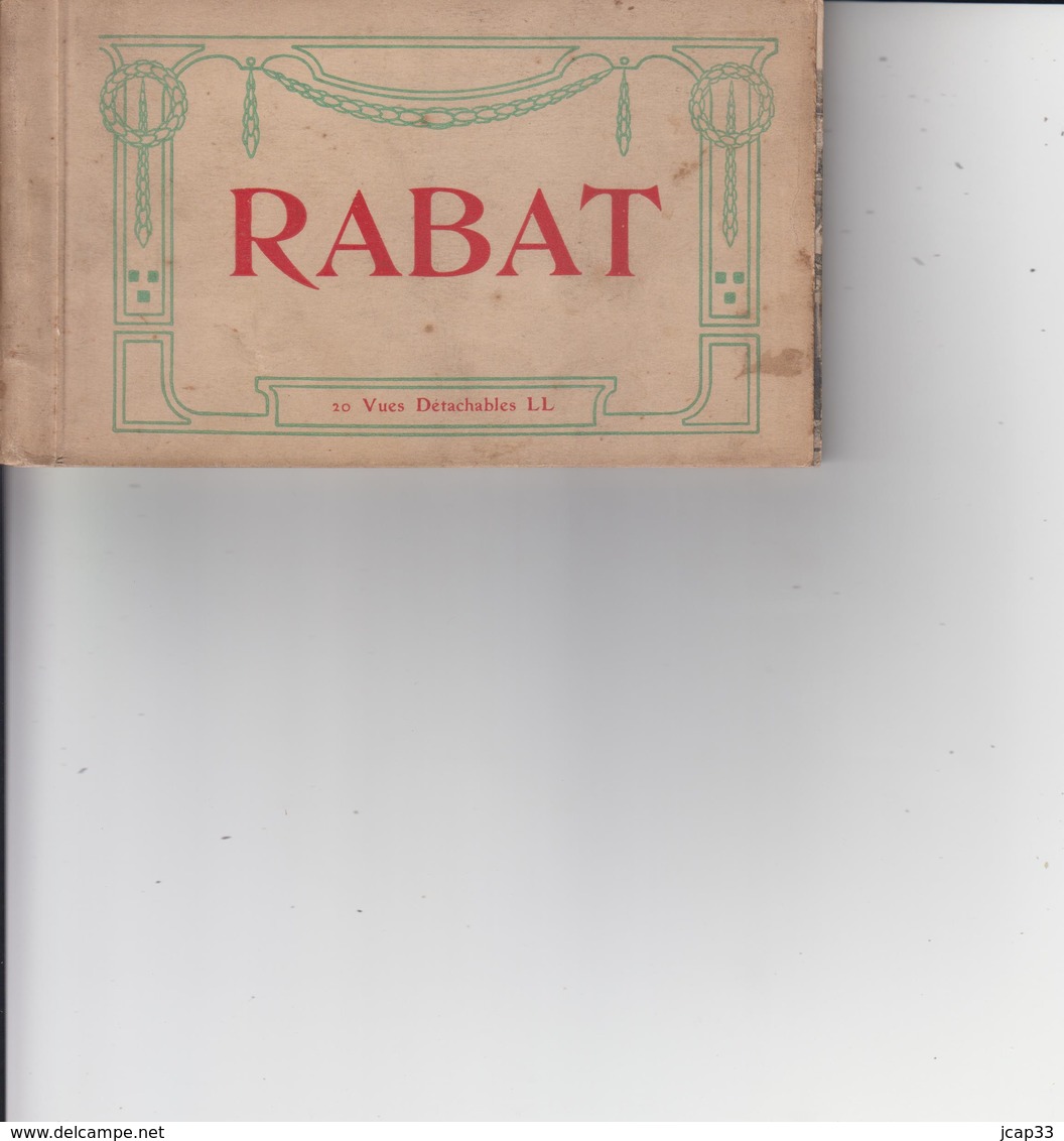 RABAT  -  CARNET 20 VUES DETACHABLES  -  L.L.  - - Rabat