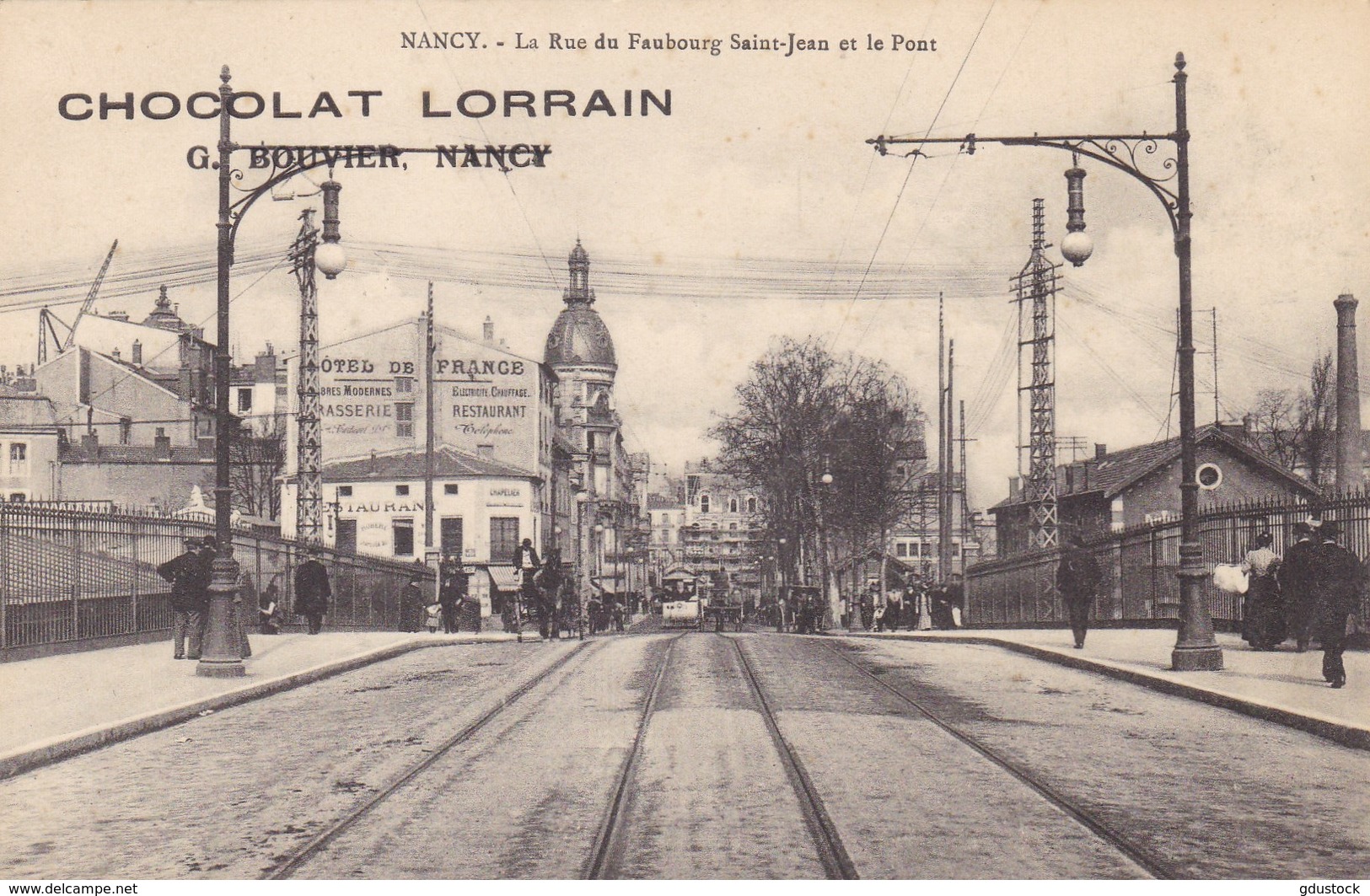 Meurthe-et-Moselle - Nancy - La Rue Du Faubourg Saint-Jean Et Le Pont - Nancy