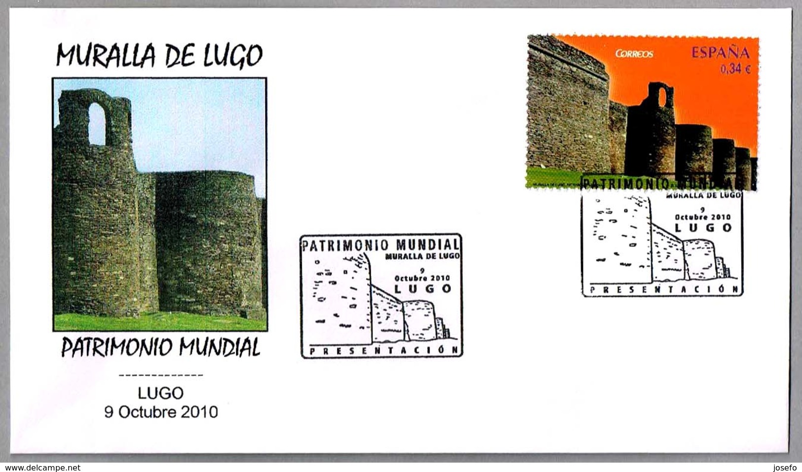 MURALLA ROMANA DE LUGO. Patrimonio Mundial UNESCO. World Heritage. Lugo, Galicia, 2010 - Arqueología