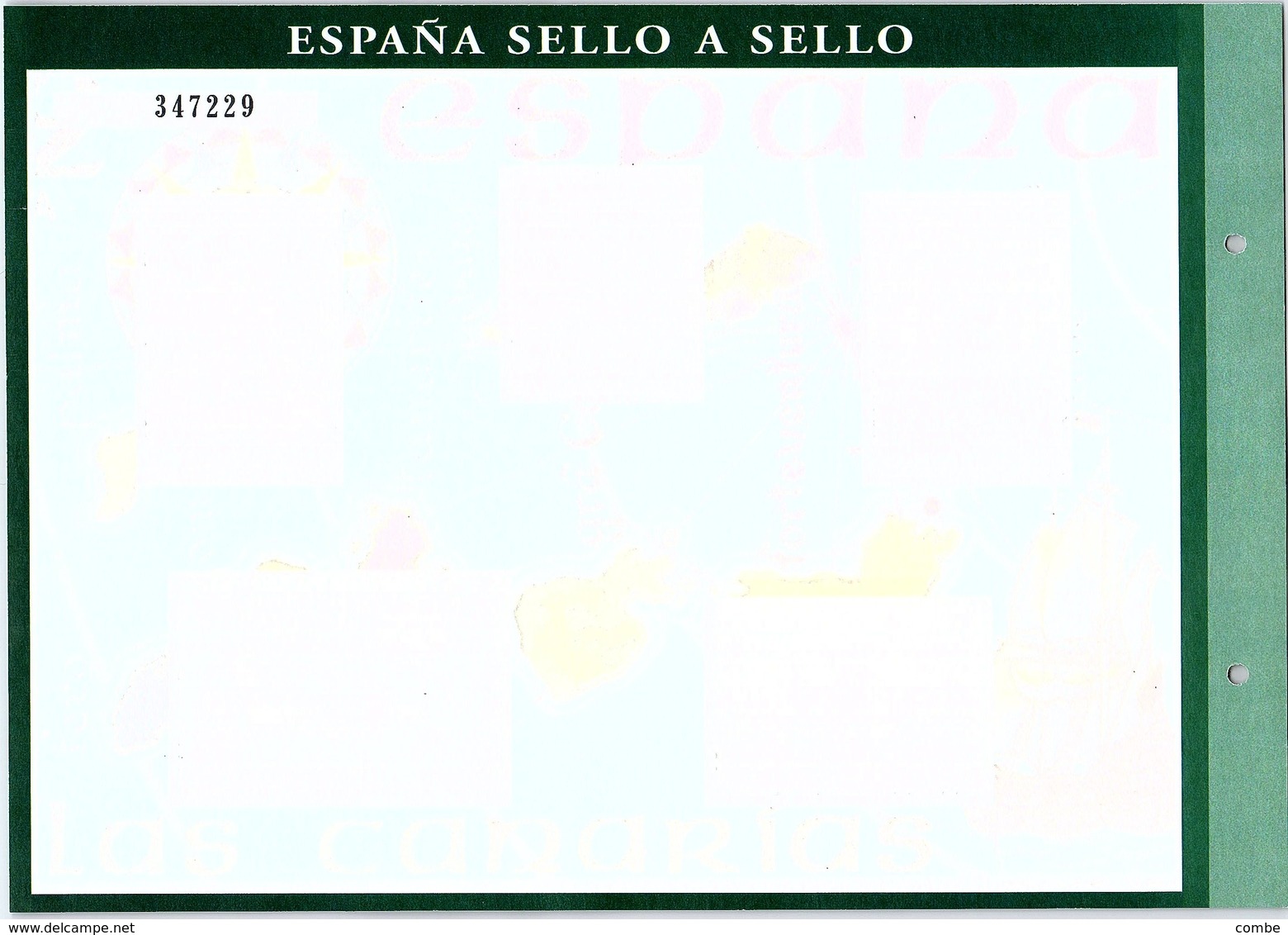 SPAÑA SELLO A SELLO. COLECCIÓN LIMITADA Y NUMERADA. Hoja L-05  LUGARES DE ESPANA ISLAS CANARIAS - Essais & Réimpressions